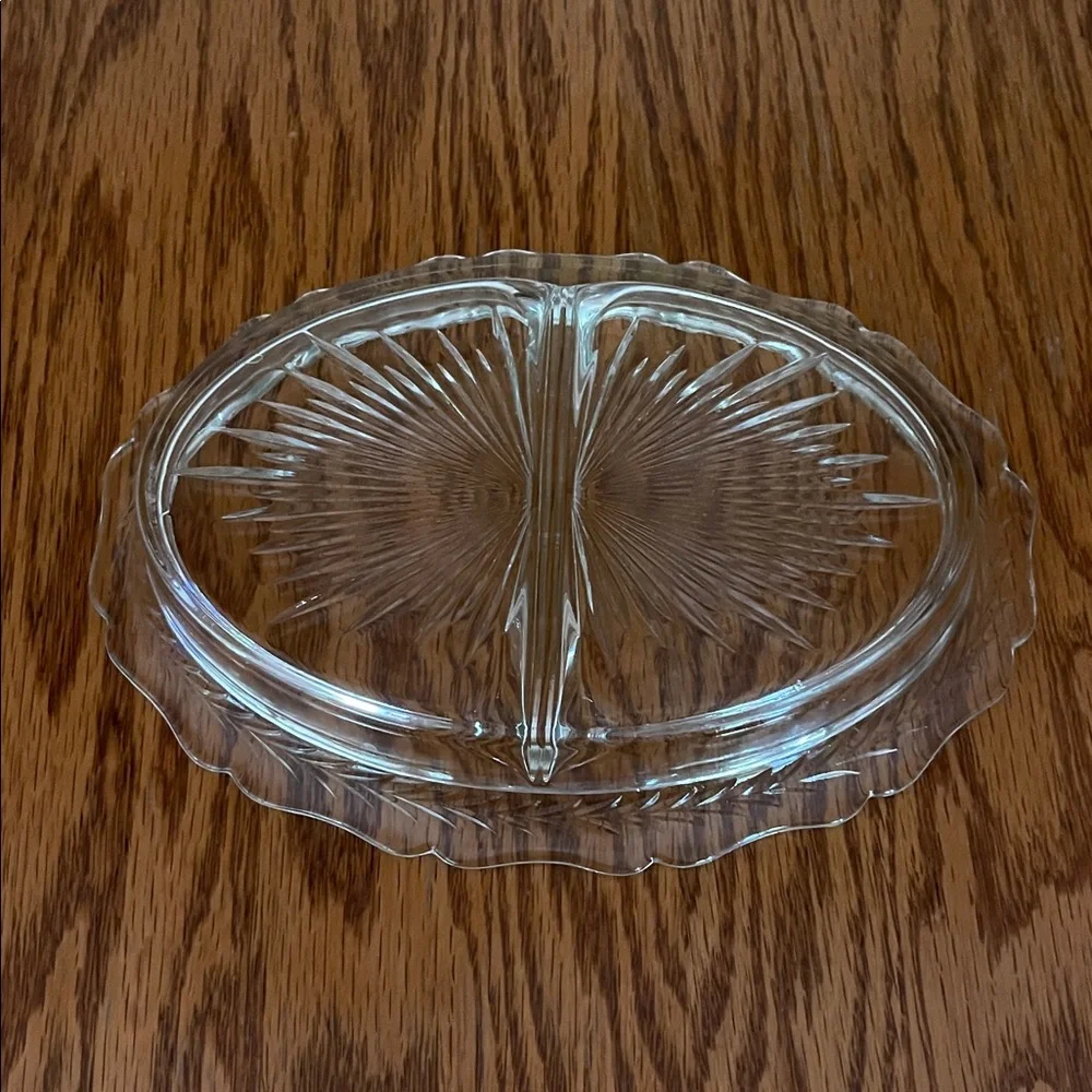 Vintage Starburst Relish Serving Dish
